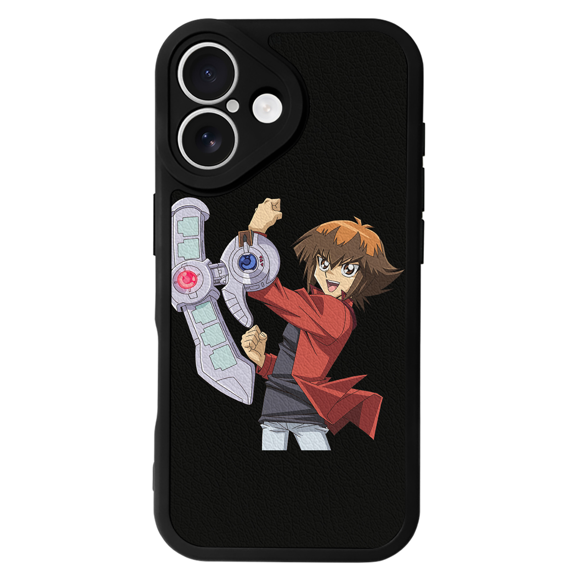 （画像用） 遊☆戯☆王 Yu-Gi-Oh! 【iPhone 16シリーズ対応】シリコンスマホケース（レザー調） 材質：シリコン